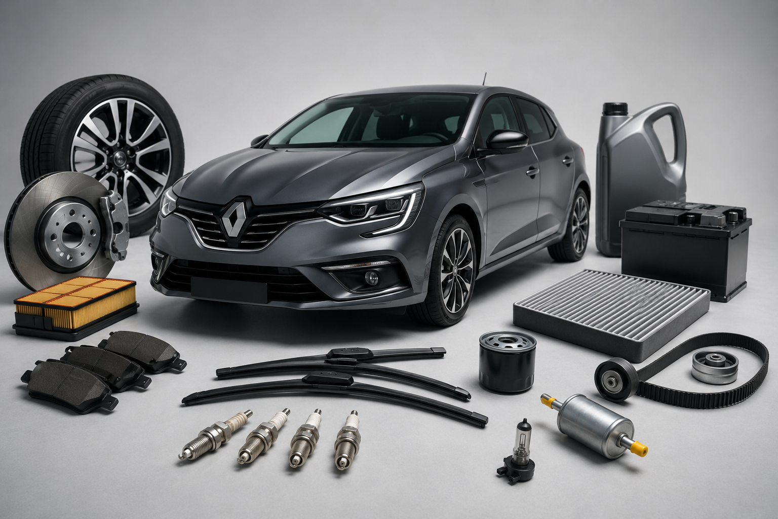 Technicien Renault effectuant une révision complète dans un atelier officiel